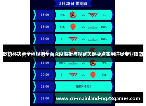 欧协杯决赛全程规则全面深度解析与观赛关键要点实用详尽专业指南